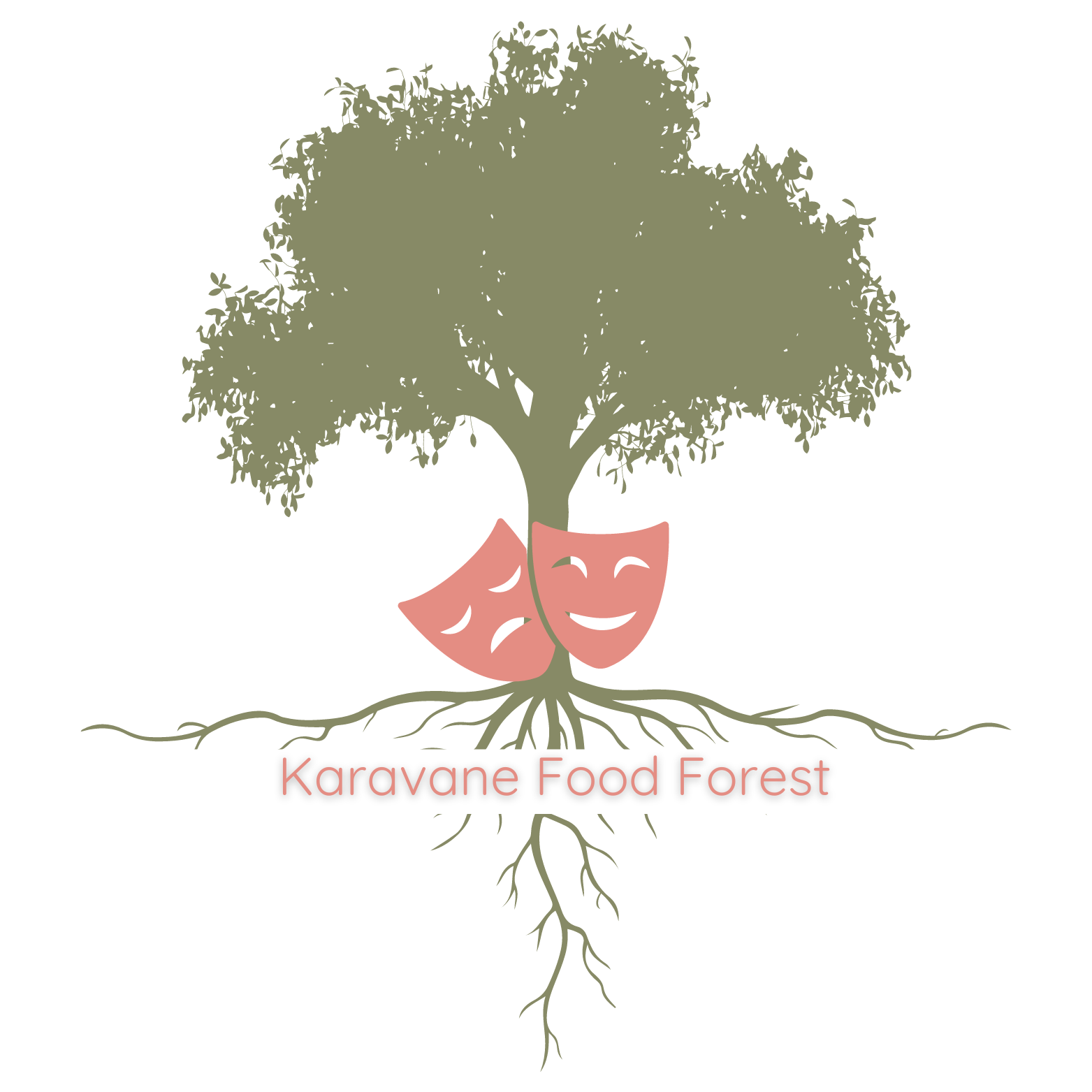 Logo de la compagnie de théâtre Karavane Food Forest de Pollionnay