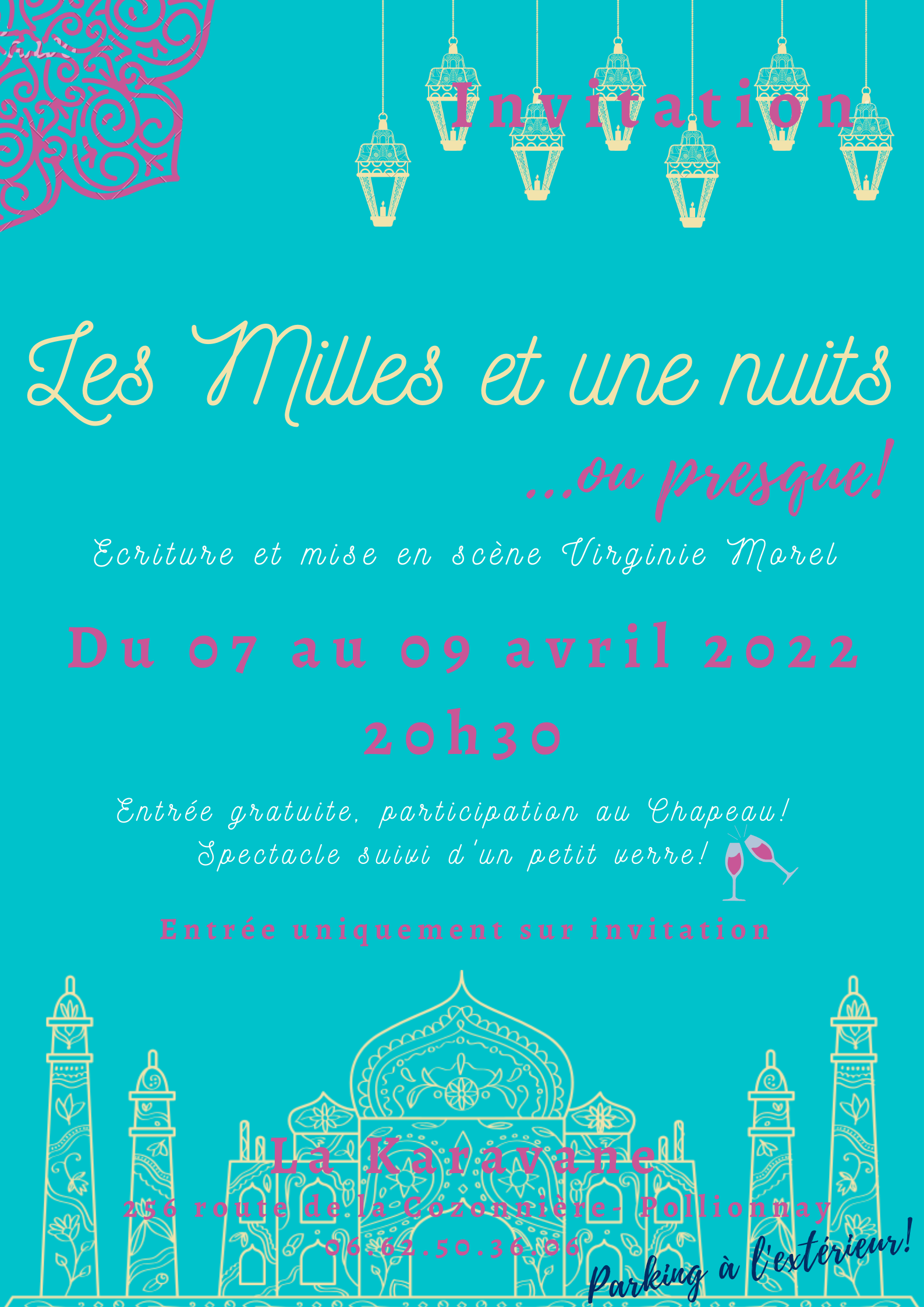 Affiche du spectacle "Milles et une nuits"