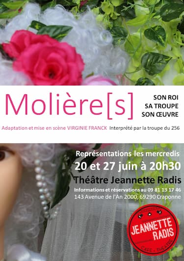 Affiche du spectacle "Molière[s]"